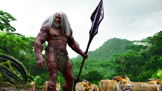 Rishi Sunak as a Majestic Ancient Titan in the Amazon – AI Generated Video | Hailuo AI