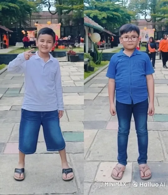 Live2D Animation: Boys Practicing Kungfu Panda-Style Moves – AI Generated Video | Hailuo AI
