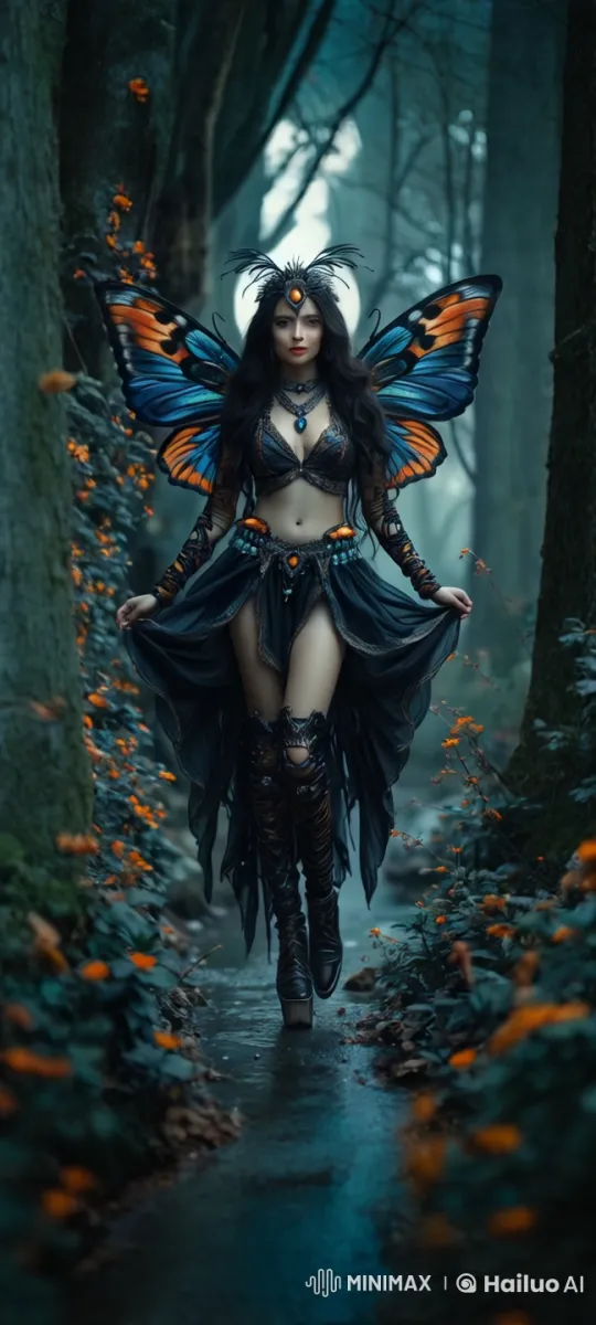 Enchanted Forest: Graceful Fairy's Serene Walk – AI Generated Video | Hailuo AI