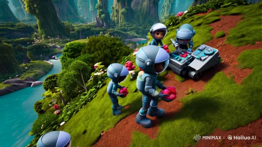 Futuristic Explorers in Miniature Wonderland – AI Generated Video | Hailuo AI