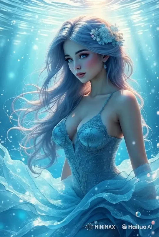 Enchanting Mermaid in Magical Underwater World – AI Generated Video | Hailuo AI
