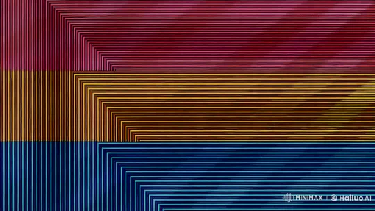 Dynamic Geometric Patterns with Live2D Light Effects – AI Generated Video | Hailuo AI