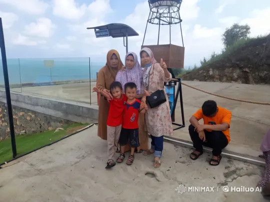 Kids' Kung Fu Battle on Scenic Terrace with Cheerful Audience – AI Generated Video | Hailuo AI