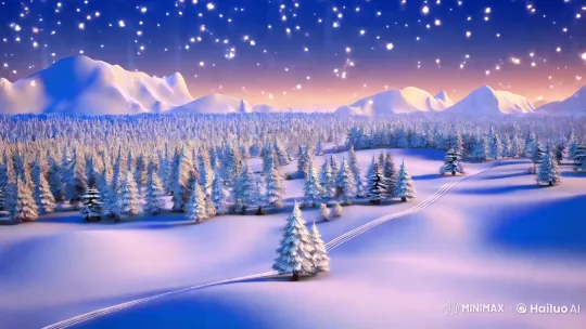 Santa's Magical Journey Across the Kazakh Steppe – AI Generated Video | Hailuo AI