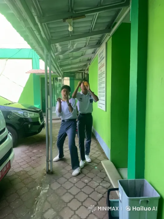 Dynamic Kung Fu Fight in School Corridor – AI Generated Video | Hailuo AI