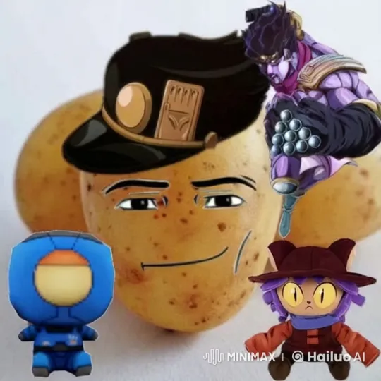 Animated Short: Potato Character Observes Comedic Chaos – AI Generated Video | Hailuo AI