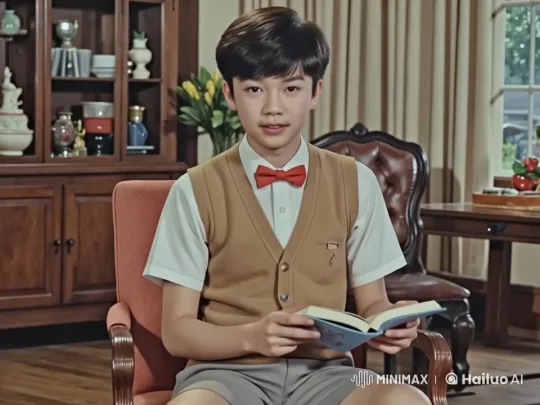 Teen Storyteller in 80s-Inspired Living Room – AI Generated Video | Hailuo AI