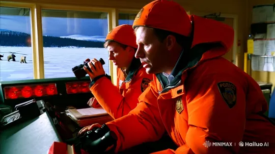 Arctic Rangers Prepare to Rescue Injured Polar Bear Family – AI Generated Video | Hailuo AI