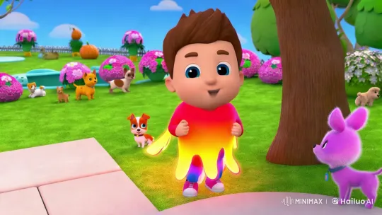 Brother in Vibrant Ghost Costume in Cheerful Backyard Setting – AI Generated Video | Hailuo AI