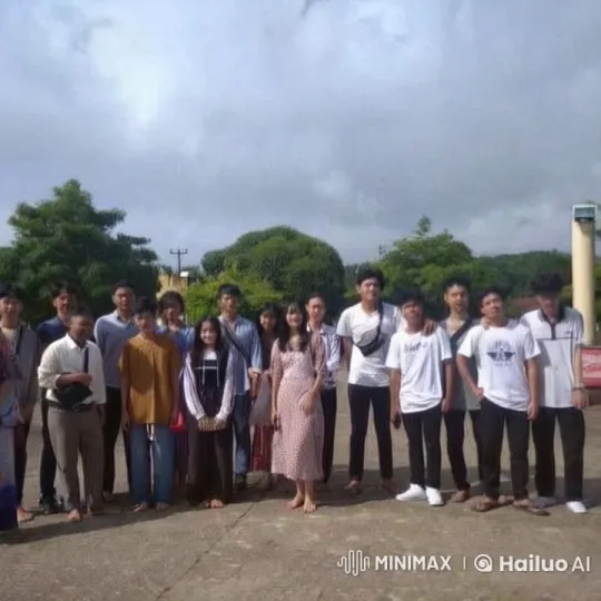Outdoor Group Portrait with Live2D Animation – AI Generated Video | Hailuo AI