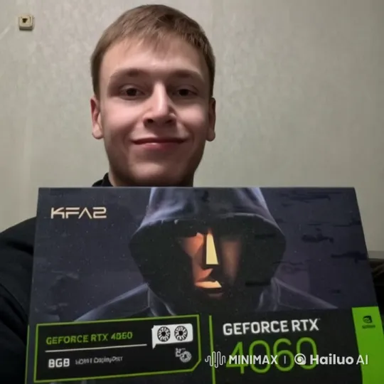 KFA2 GeForce RTX 4060 Graphics Card Presentation – AI Generated Video | Hailuo AI