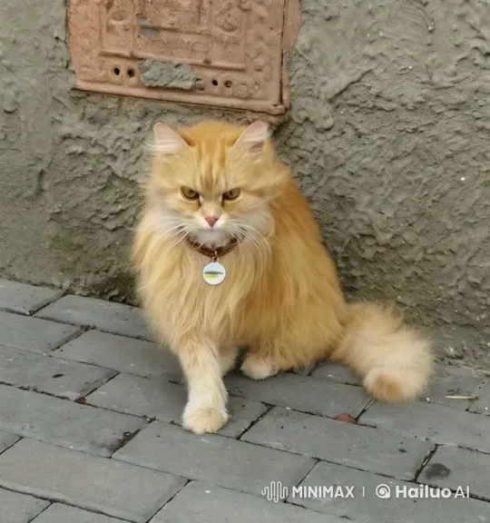 Orange Kitty Gangster Prepares for Action in Live2D Animation – AI Generated Video | Hailuo AI