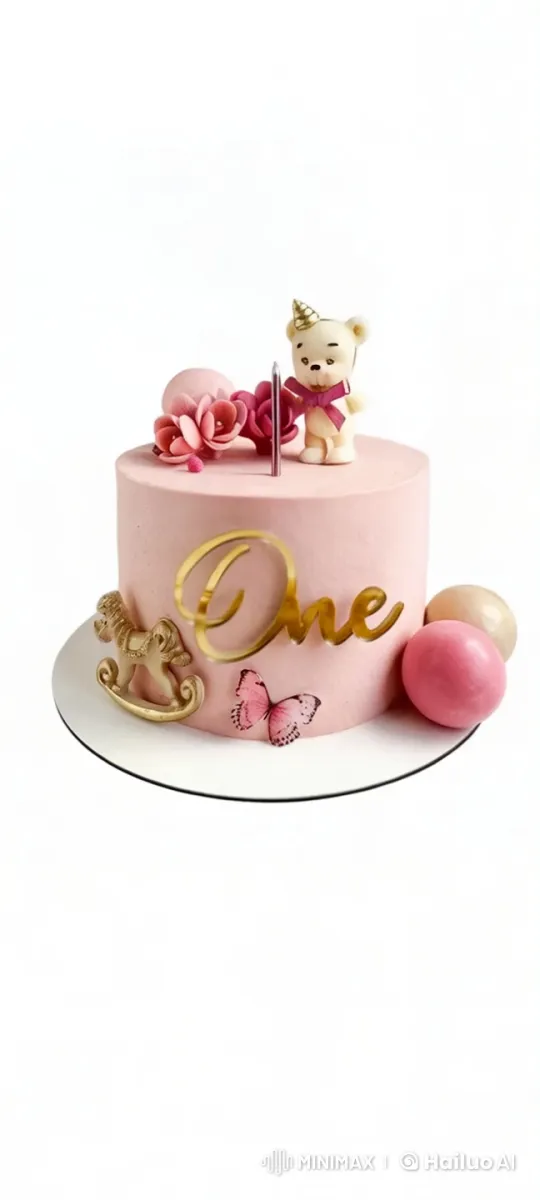 Animated Celebration Scene with Dancing Teddy and Fluttering Decorations – AI Generated Video | Hailuo AI
