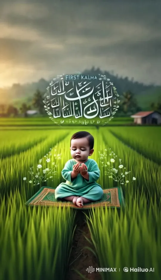 Child Reciting First Kalma on Prayer Mat in Live2D Animation – AI Generated Video | Hailuo AI