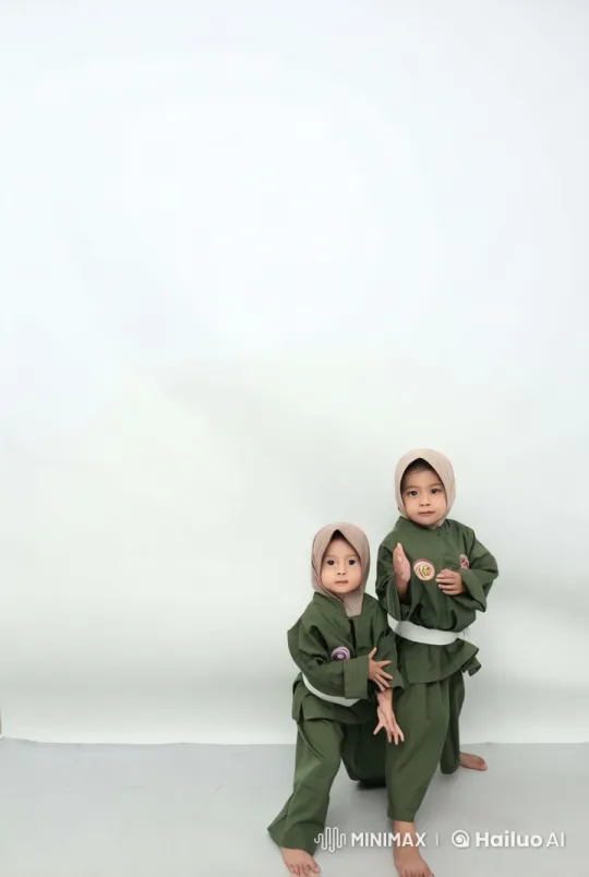 Two Young Martial Artists Practicing Stances in Live2D – AI Generated Video | Hailuo AI