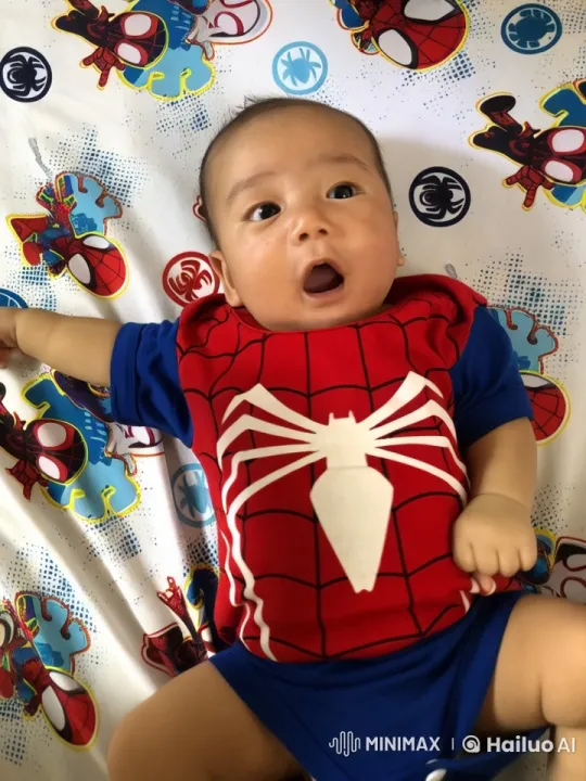 Baby in Spider-Man Onesie Dances Energetically – AI Generated Video | Hailuo AI