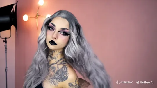 High-Fashion Photo Shoot with a Boldly Adorned Model – AI Generated Video | Hailuo AI