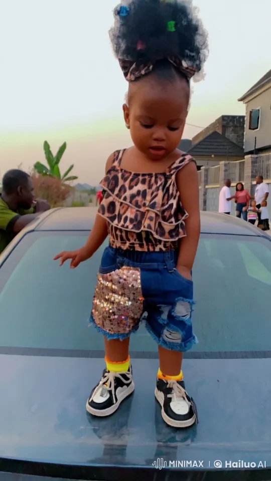 Young Child Showcases Kungfu Skills on Car in Animated Video – AI Generated Video | Hailuo AI