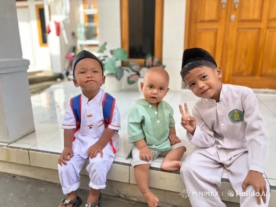 Children's Playful Kungfu Routine on Porch – AI Generated Video | Hailuo AI
