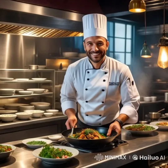 Chef's Craft: Live2D Animation of Culinary Precision – AI Generated Video | Hailuo AI