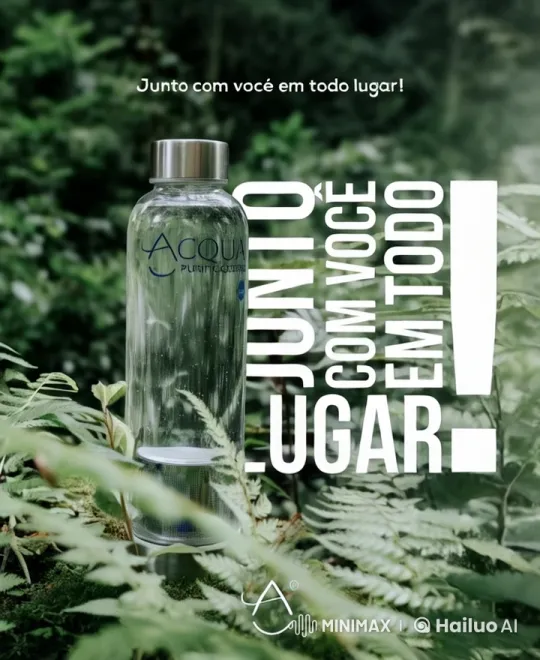Acqua Purificadores Bottle in Tranquil Forest Setting – AI Generated Video | Hailuo AI