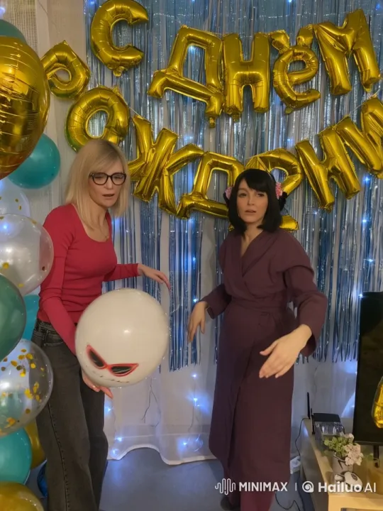 Birthday Celebration with Animated Kung Fu Fight – AI Generated Video | Hailuo AI