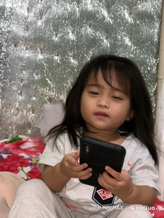 Child Dancing with Smartphone in Cozy Setting – AI Generated Video | Hailuo AI