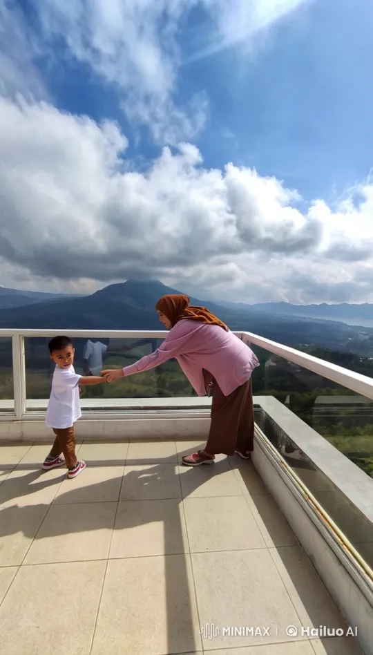 Live2D Animated Kungfu Fight: Woman vs. Child in Mountainous Setting – AI Generated Video | Hailuo AI