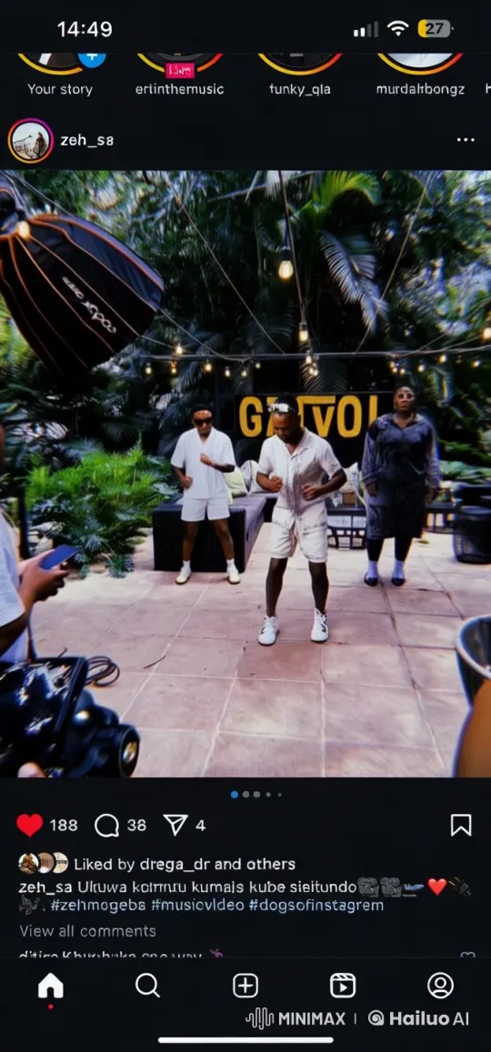 Live2D Video: Kungfu Trio Perform on Patio – AI Generated Video | Hailuo AI