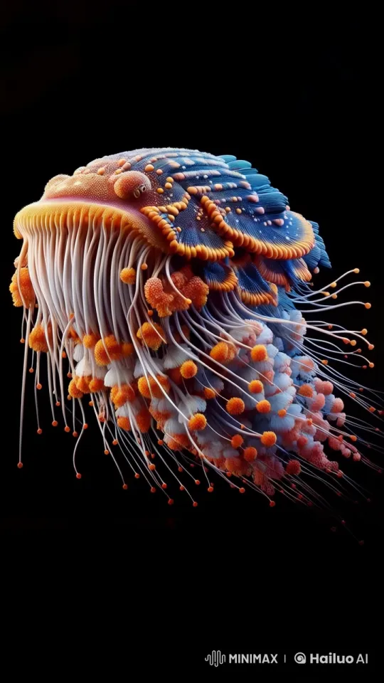 Vibrant Jellyfish Creature in Cinematic Live2D Animation – AI Generated Video | Hailuo AI