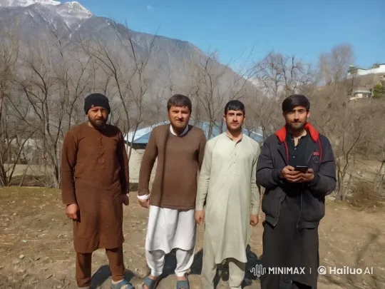 Traditional Attired Men Prepare for Fight in Snowy Mountains – AI Generated Video | Hailuo AI