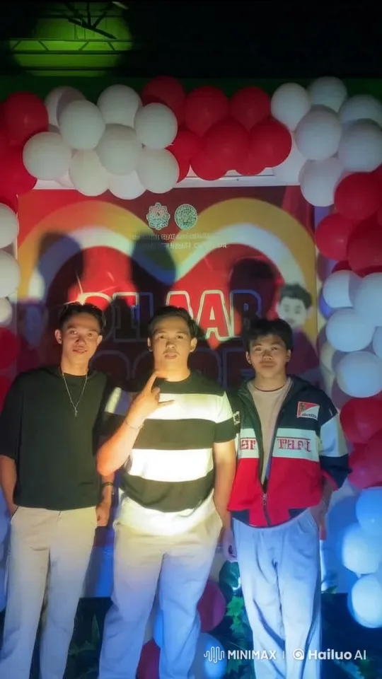 Young Men Perform Energetic Dance Routine Under Balloons – AI Generated Video | Hailuo AI