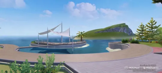 Serene Coastal Panorama in Live2D Animation – AI Generated Video | Hailuo AI