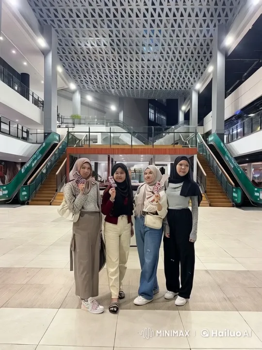 Young Women Perform Kung Fu in Modern Indoor Setting – AI Generated Video | Hailuo AI