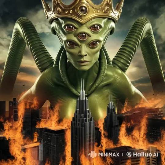 Alien Queen's Fiery Conquest in Live2D Animation – AI Generated Video | Hailuo AI