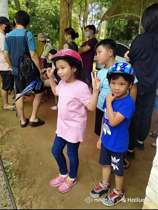 Children Practicing Kungfu in Park Setting – AI Generated Video | Hailuo AI