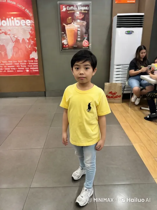 Young Boy Dancing in Jollibee Restaurant – AI Generated Video | Hailuo AI