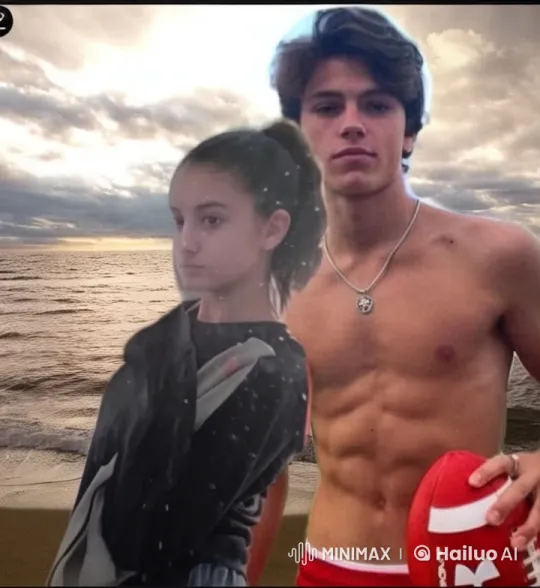 Romantic Couple Shares Intimate Moment on Beach at Sunset – AI Generated Video | Hailuo AI