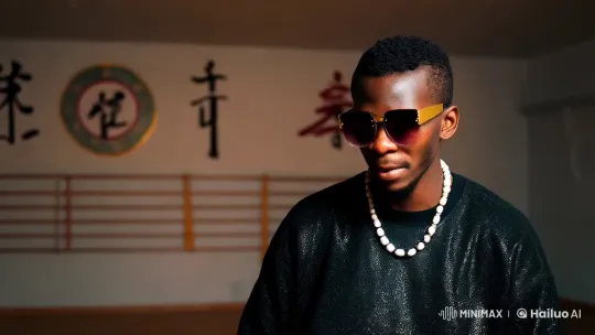 Stylish Young Fighter Showcases Graceful Kung Fu Skills – AI Generated Video | Hailuo AI