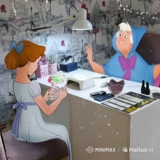 Cinderella's Magical Manicure with Fairy Godmother – AI Generated Video | Hailuo AI