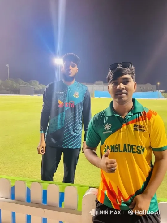Bangladesh Cricket Victory Celebration at Night – AI Generated Video | Hailuo AI