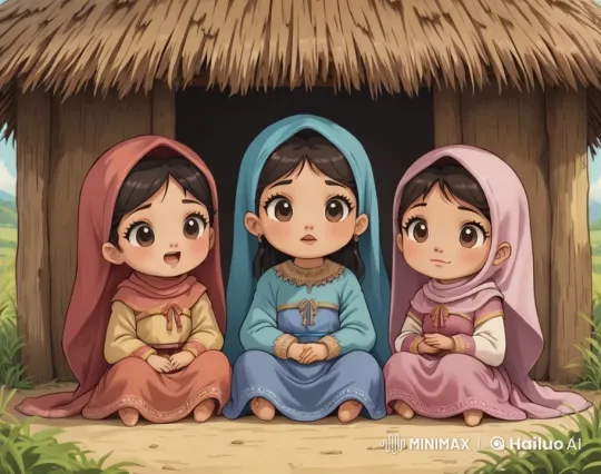 Grandmother and Granddaughters Share a Moment in Nature – AI Generated Video | Hailuo AI