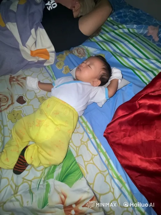 Baby Dancing Joyfully on Colorful Bed – AI Generated Video | Hailuo AI