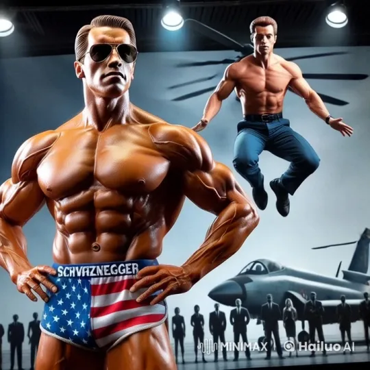 Live2D Bodybuilding Showcase with Patriotic Shorts – AI Generated Video | Hailuo AI