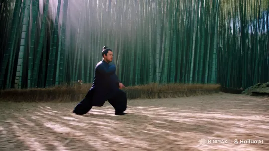 Ancient Bamboo Forest Kungfu Masterpiece – AI Generated Video | Hailuo AI