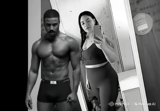 Couple Shares Intimate Moment in Live2D Mirror Selfie – AI Generated Video | Hailuo AI