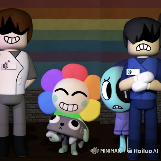 Live2D Animated Kung Fu Battle with Colorful Characters – AI Generated Video | Hailuo AI