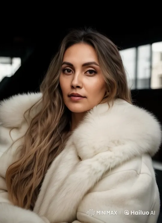 Luxurious Fur Coat Adjustment in Live2D Animation – AI Generated Video | Hailuo AI