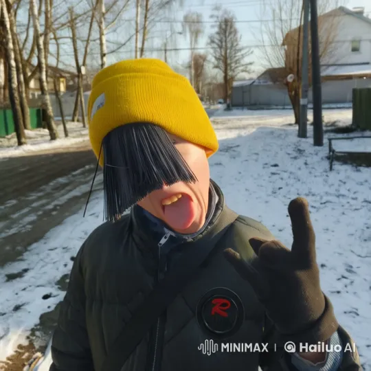 Character Poses in Winter Wonderland – AI Generated Video | Hailuo AI