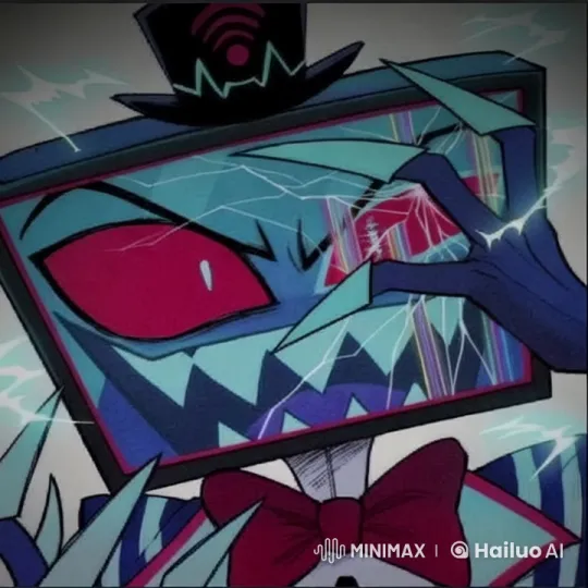 Live2D Video of a Sinister Character with a TV Head – AI Generated Video | Hailuo AI